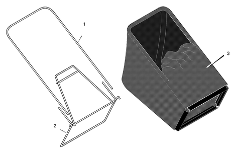 Bag Assembly Diagram and Parts List for 228510X8A 2001 Briggs and Stratton Lawn Mower